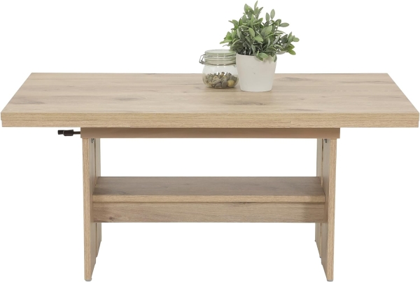 Couchtisch Felix Dekor Viking Oak | ausziehbar + höhenverstellbar